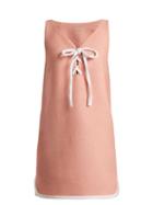 Matchesfashion.com Emilia Wickstead - Savana Bow Embellished Cloqu Mini Dress - Womens - Pink