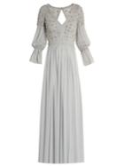 Temperley London Open-back Embellished Silk-blend Gown