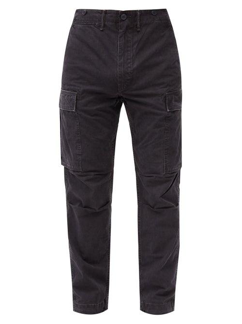 Matchesfashion.com Rrl - Surplus Cotton-twill Cargo Trousers - Mens - Black