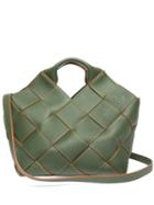 Matchesfashion.com Loewe - Anagram Woven-leather Tote Bag - Womens - Khaki