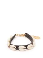 Matchesfashion.com Ancient Greek Sandals - Puka Shell Leather Anklet - Womens - Black