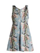 Zimmermann Winsome Floral-print Linen Trapeze Dress