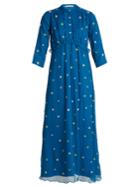 Jupe By Jackie Banff Embroidered Silk-chiffon Dress