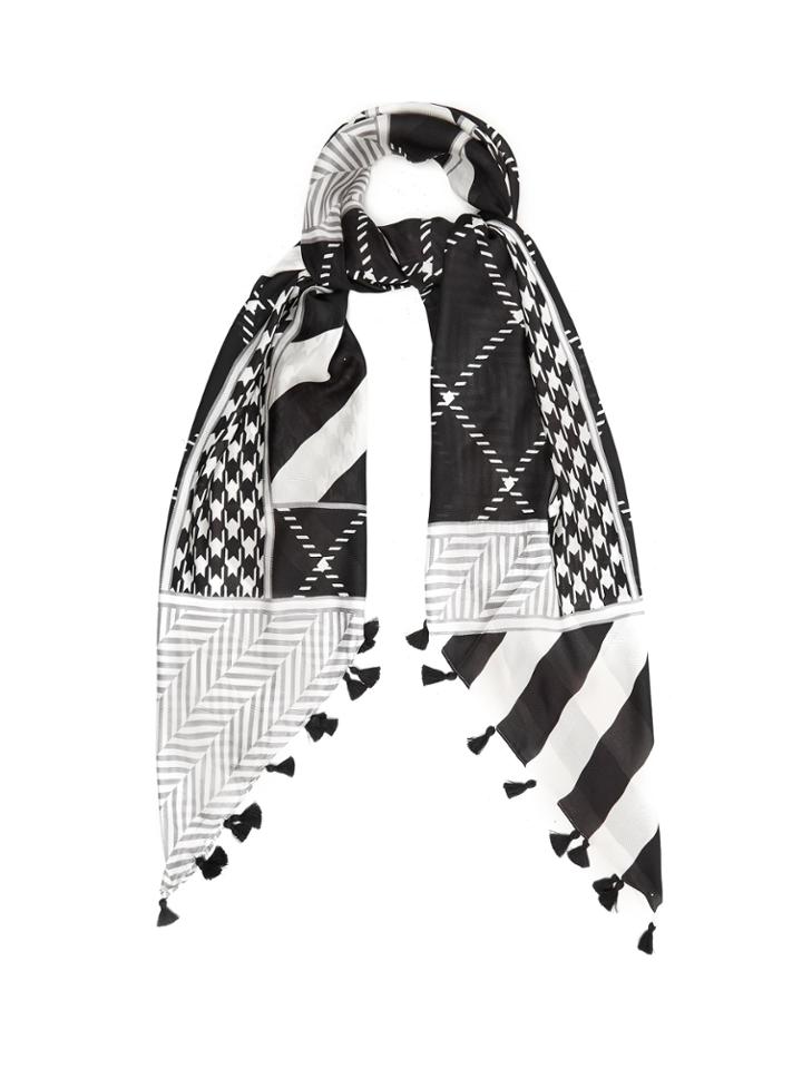 Weekend Max Mara Geometric-print Silk Scarf