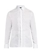 Lanvin Single-cuff Pleated-bib Cotton Shirt