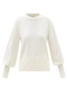 Proenza Schouler - Balloon-sleeve Merino Wool Sweater - Womens - Cream
