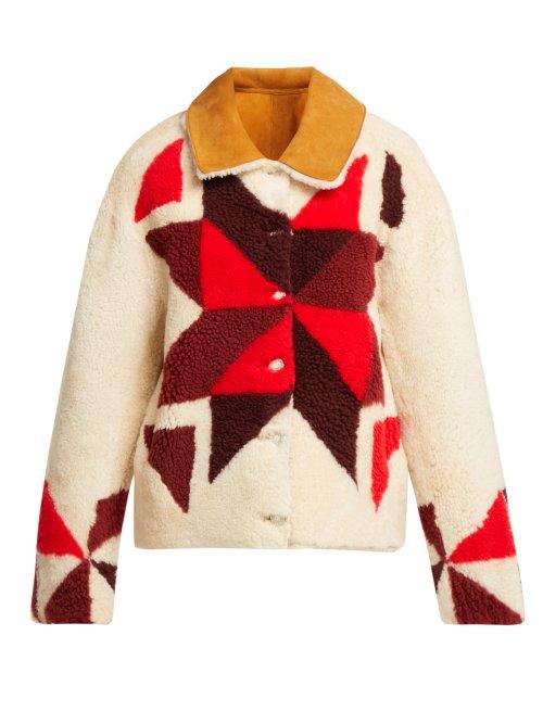 Matchesfashion.com Isabel Marant - Adil Reversible Shearling Jacket - Womens - Ivory