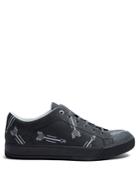 Lanvin Arrow-embroidered Leather Low-top Trainers