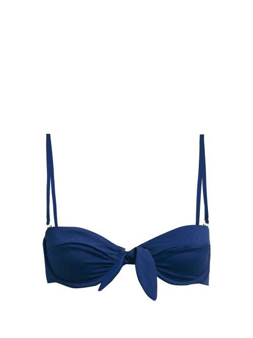 Matchesfashion.com Mara Hoffman - Diem Bikini Top - Womens - Navy