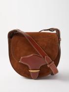 Isabel Marant - Botsy Suede And Leather Cross-body Bag - Womens - Tan
