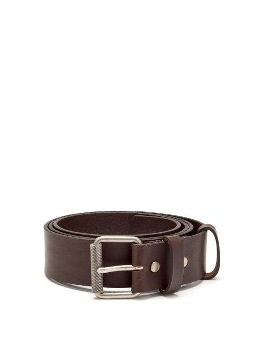 Matchesfashion.com A.p.c. - Virgile Leather Belt - Mens - Dark Brown