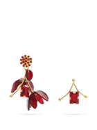 Marni Crystal And Flower-drop Earrings