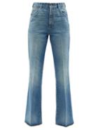 Gucci - High-rise Flared-leg Jeans - Womens - Blue