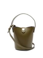 Matchesfashion.com Sophie Hulme - Nano Swing Leather Bucket Bag - Womens - Khaki