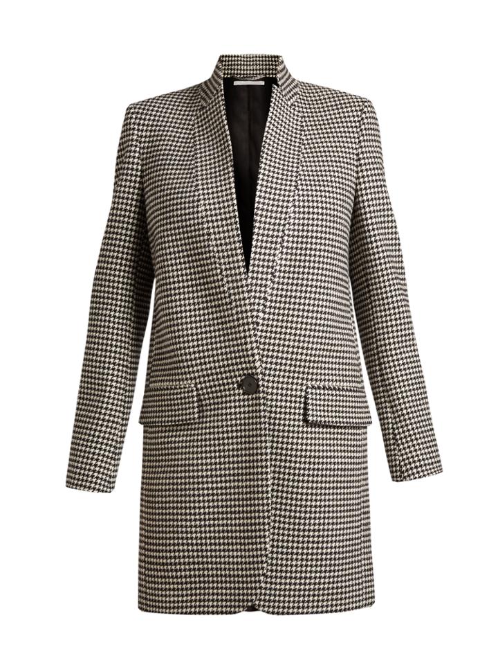 Stella Mccartney Bryce Single-breasted Hound's-tooth Coat