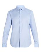 Matchesfashion.com Burberry - Double Cuff Oxford Cotton Shirt - Mens - Blue