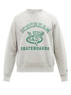 Icecream - Logo-print Cotton-jersey Sweatshirt - Mens - Grey