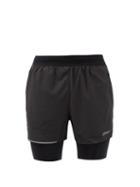 2xu - Aero 2-in-1 15 Running Shorts - Mens - Black Silver