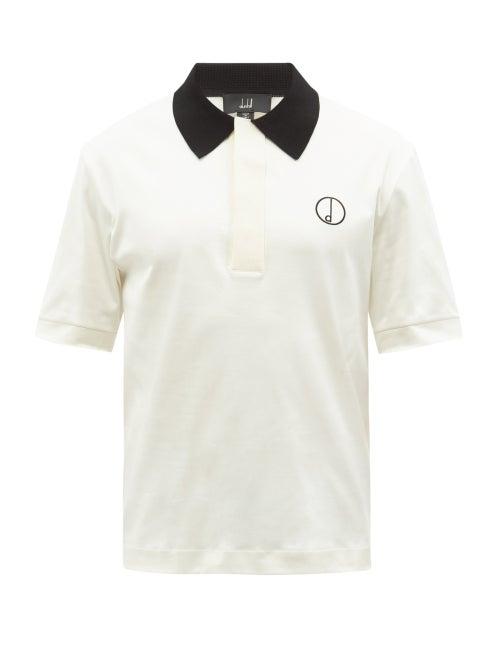 Dunhill - D-series Cotton-pique Polo Shirt - Mens - White