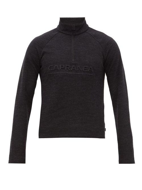 Matchesfashion.com Capranea - Miller Half Zip Sweater - Mens - Black