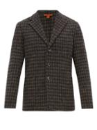 Matchesfashion.com Barena Venezia - Torceo Checked Tweed Blazer - Mens - Navy Multi