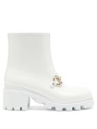 Gucci - Horsebit Rubber Boots - Womens - White