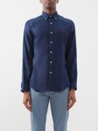 Polo Ralph Lauren - Custom-fit Button-down Collar Linen Shirt - Mens - Navy