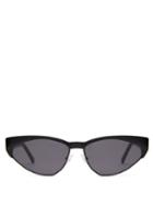 Matchesfashion.com Andy Wolf - Volta Cat Eye Metal And Acetate Sunglasses - Womens - Black