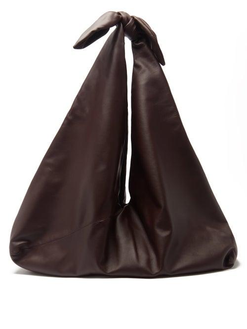 Gabriela Hearst - Hildegard Knotted-strap Leather Tote Bag - Womens - Burgundy