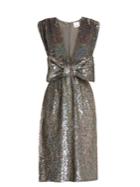 Ashish Bow-front Sequin-embellished Sleeveless Dress