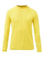 Sfr - Rufus Merino-blend Aran-knit Sweater - Mens - Yellow