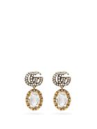 Gucci - Gg Crystal Drop Earrings - Womens - Crystal