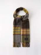Paul Smith - Spectral Check Cashmere-blend Scarf - Mens - Black Multi