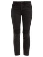 Helmut Lang Patchwork High-rise Cropped Jeans