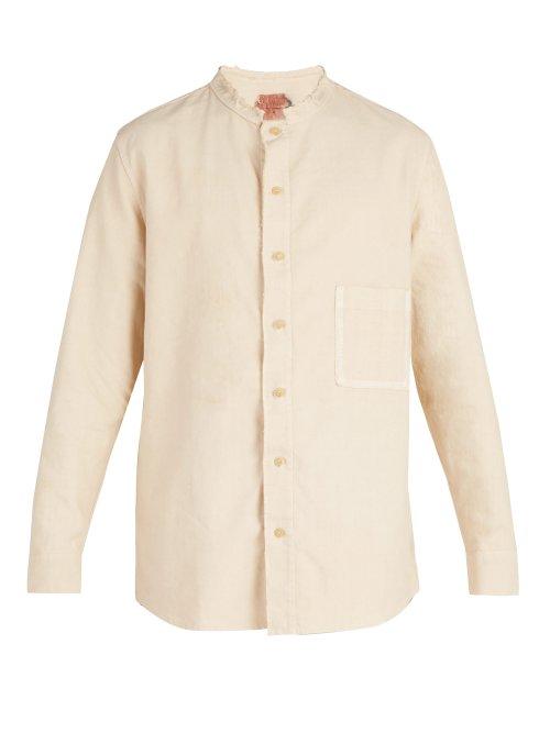 Matchesfashion.com By Walid - Tarek 19th Century Linen Shirt - Mens - Cream
