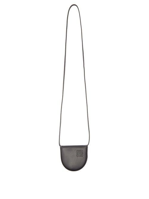 Matchesfashion.com Loewe - Heel Mini Leather Pouch - Mens - Black