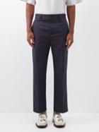 Acne Studios - Pilos Cotton-blend Trousers - Mens - Navy