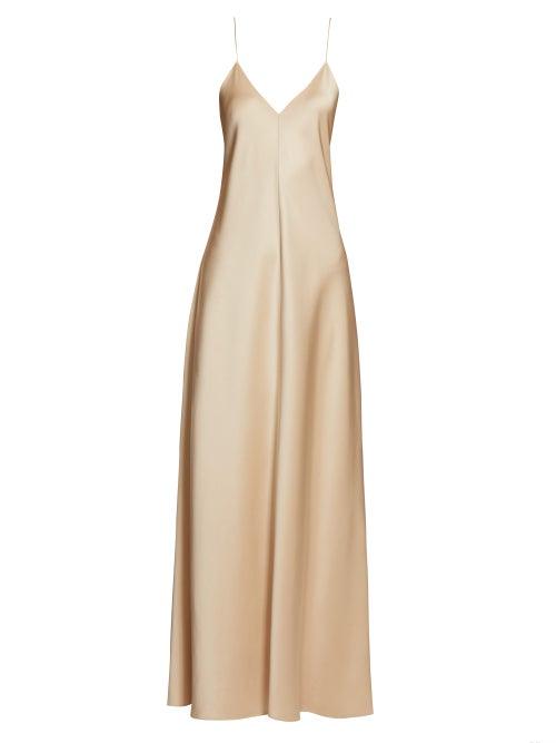 Matchesfashion.com The Row - Guinevere Satin Slip Dress - Womens - Nude