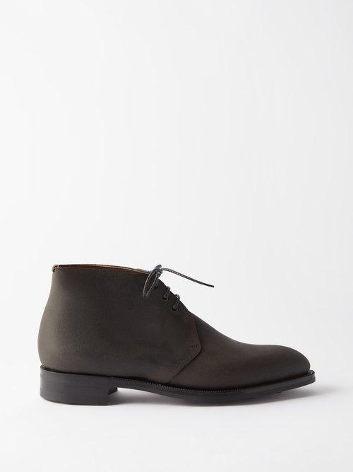 Edward Green - Lanark Lace-up Desert Boots - Mens - Dark Brown