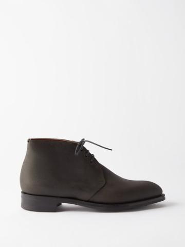 Edward Green - Lanark Lace-up Desert Boots - Mens - Dark Brown
