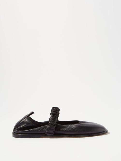Wandler - Dash Leather Ballet Flats - Womens - Black