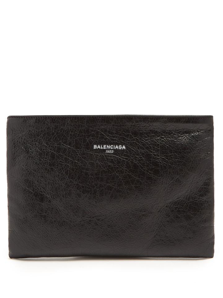 Balenciaga Arena Leather Pouch