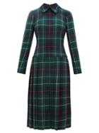 Matchesfashion.com Duncan - Tartan Pleated Wool Twill Dress - Womens - Multi