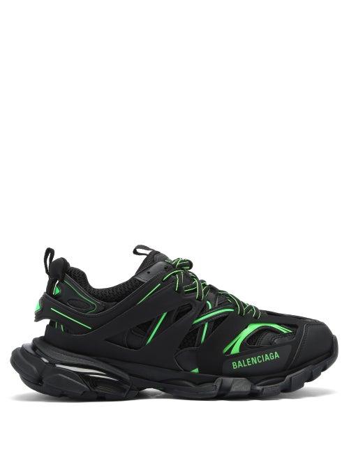 Matchesfashion.com Balenciaga - Track Panelled Trainers - Mens - Black Green