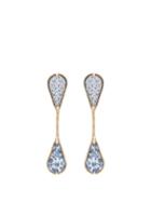 Matchesfashion.com Rosantica By Michela Panero - Sicilia Ceramic Pendant Clip Earrings - Womens - Blue Multi