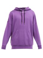 Matchesfashion.com Palm Angels - Logo-print Oversized Cotton Hooded Sweatshirt - Mens - Purple White