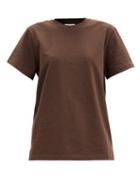 Matchesfashion.com Bottega Veneta - Cotton-jersey T-shirt - Womens - Dark Brown