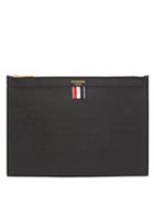 Thom Browne - Pebbled-leather Pouch - Mens - Black