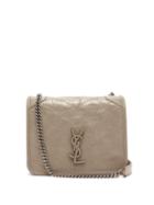 Matchesfashion.com Saint Laurent - Niki Mini Vintage Effect Leather Cross Body Bag - Womens - Beige