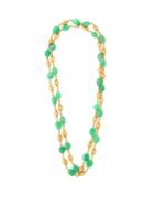 Brigid Blanco Chrysoprase & 20kt Gold Necklace